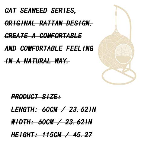 Hadishi Hamaca Gato, Gato Nido De Mimbre Cuatro Estaciones Cama Casa del Gato Gato Universales Columpio Gato Gato Gato Cobertizo Nido Alimentos para Mascotas