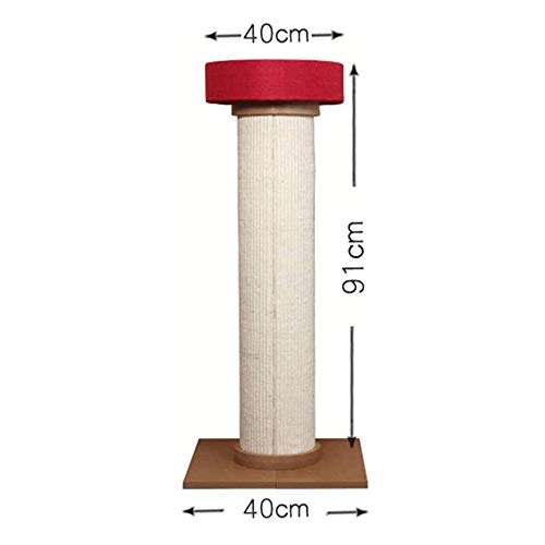 Hammer Actividad Árbol Mascota Craft Supply Cat rascadores, Columna Romana Columna Vertical Negrita sisal Gato de Juguete Molienda uña de Gato Plataforma de Salto