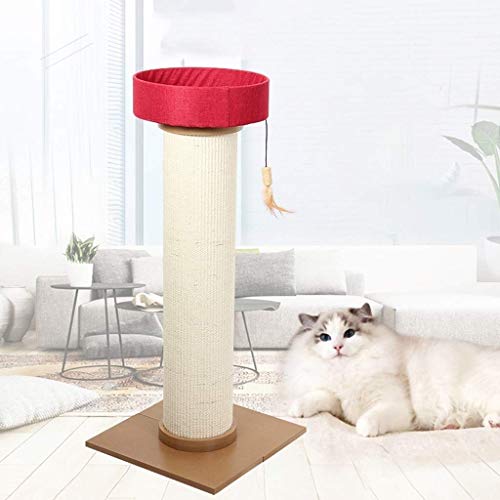 Hammer Actividad Árbol Mascota Craft Supply Cat rascadores, Columna Romana Columna Vertical Negrita sisal Gato de Juguete Molienda uña de Gato Plataforma de Salto