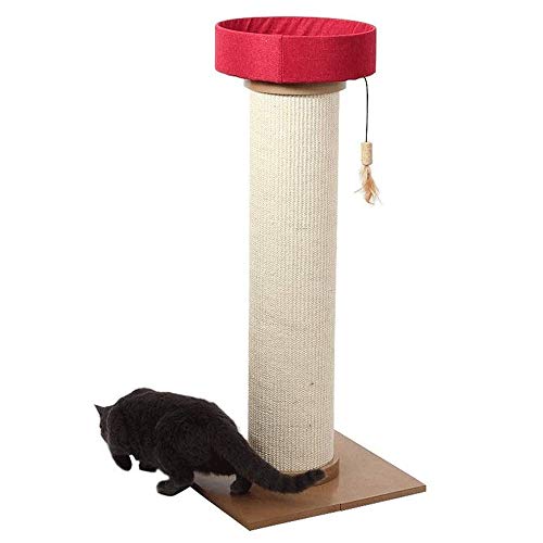 Hammer Actividad Árbol Mascota Craft Supply Cat rascadores, Columna Romana Columna Vertical Negrita sisal Gato de Juguete Molienda uña de Gato Plataforma de Salto