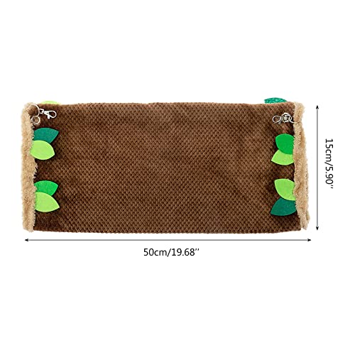 Hamster Hammock Tunnel Toy Chipmunk Cama cálida Columpio suave para colgar escondite Jaula Columpio para pequeñas Jugando Dormir Escalada Hamacas y camas para animales pequeños y túnel de
