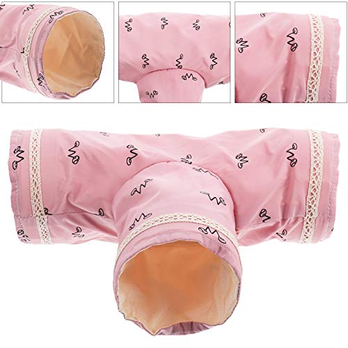 Hamster Play- Hamster Tunnel House Toy Guinea Pig Hámster Chinchillas House Play Toy (rosa)