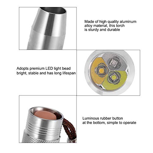 Haofy Linterna con Antorcha UV 3 Colores Ultravioleta UV Blanco Yellow Linterna Ultravioleta Luz de Mano para Prueba de Dinero de Jade Detector de Orina para Mascotas