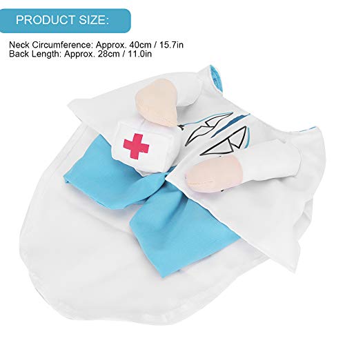 Haokaini Ropa para Mascotas Lindo Doctor Disfraz Gato Doctor Traje Vestirse Ropa Suministros para Mascotas