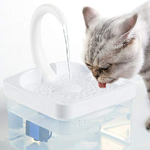 Haowen Alimentador de fuente de bebida de circulación automática para gatos para mascotas Filtro de bebidas Dispensador de agua duradero