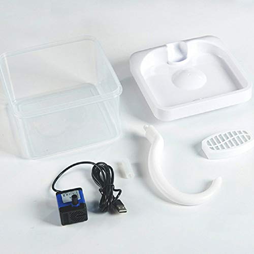 Haowen Alimentador de fuente de bebida de circulación automática para gatos para mascotas Filtro de bebidas Dispensador de agua duradero