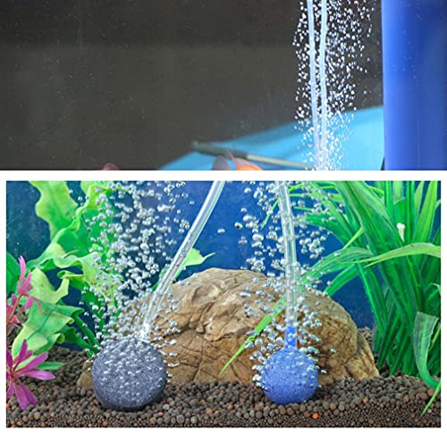 Haowen Bomba de Aire para Acuario Que Ahorra energía, oxigenador de energía Solar, Bomba de oxígeno de Agua Azul 100 * 80 * 38 mm