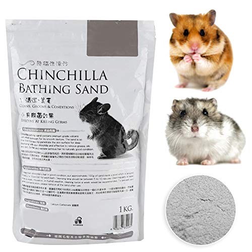 HAOX Baño de para Hámster, Fuerte Capacidad de Limpieza Prevención de Enfermedades de la Piel Baño para Mascotas Polvo Fino Seguro para Mascotas Pequeñas para Bañarse