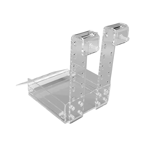 HAOX Plataformas para Tomar el Sol Tipo Valla de Tortuga, Plataforma de Tortuga de Acuario Transparente Desmontada Multifuncional para Rana de Tortuga Reptil Pequeña(TE)