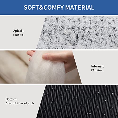Haustier beruhigend Outdoor Indoor Welpe Hund Katze liebt Betten & Möbel Schlafsofa Kiste Matte Matratzenkissen Anti Angst Oxford kaubeständig Klein Mittel groß übergröße (S, Gradient Grey)