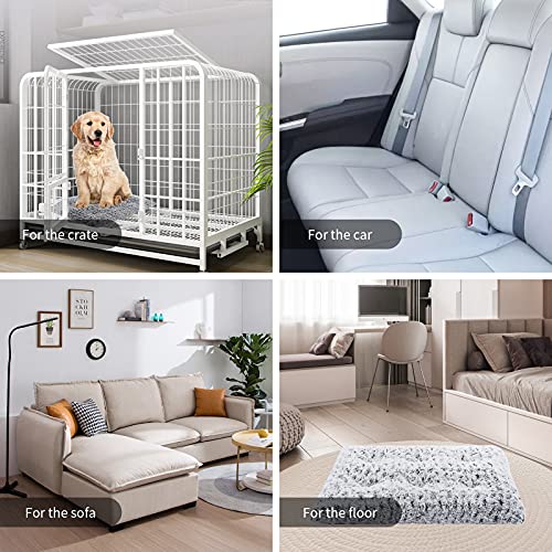 Haustier beruhigend Outdoor Indoor Welpe Hund Katze liebt Betten & Möbel Schlafsofa Kiste Matte Matratzenkissen Anti Angst Oxford kaubeständig Klein Mittel groß übergröße (S, Gradient Grey)