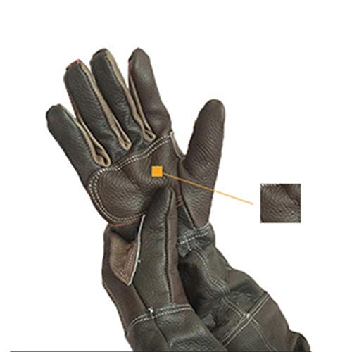 Hearthxy Guantes resistentes a las mordeduras para gatos y perros, guantes de piel resistentes a los pinchazos, guantes de jardinería largos para perros, gatos, pájaros, serpientes, cactus y rosas