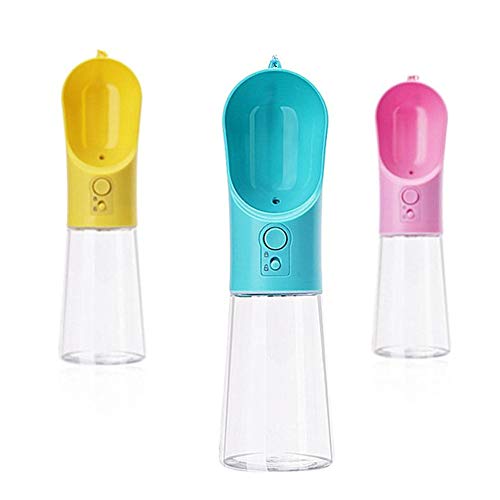 HEELPPO Botella Agua Perro Bebedero Portatil Perro Bebedero Perro Portatil Dispensador De Agua para Perros Botella para Beber Perro Portátil Botella De Agua De Viaje para Perros Pink