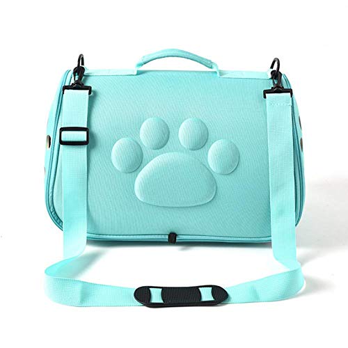 HEHUANG Bolsas para Mascotas de Viaje de Color Puro Bolsas para Gatos Bolsas Plegables Transpirables para Perros pequeños Bolso de Hombro Individual para Mascotas, Negro, 42x24x25 cm