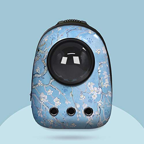 HEHUANG Gatos para Mascotas Perros Mochila Ventana Astronauta Bolsa Portadora Cápsula Corp Gatos Bolsa de Hombro Doble Moda Pequeña Mascota Trave en Forma, 2