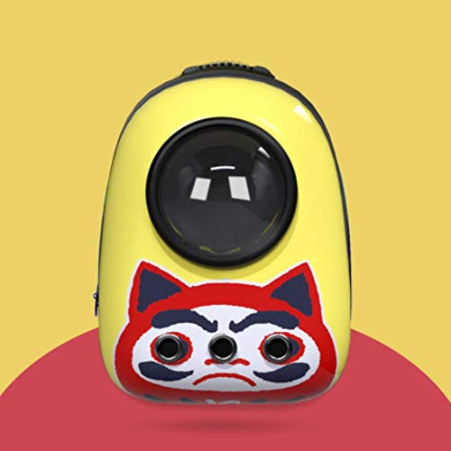 HEHUANG Gatos para Mascotas Perros Mochila Ventana Astronauta Bolsa Portadora Cápsula Corp Gatos Bolsa de Hombro Doble Moda Pequeña Mascota Trave en Forma, 2