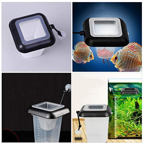Hemoton 2 Piezas Acuario Pecera Alimentador Gusano Rojo Acuario Pecera Anillo Alimentador Flotante Tubular Alimentador de Peces Succionador de Cobre Gusano Cono Herramienta de