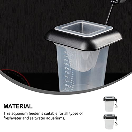 Hemoton 2 Piezas Acuario Pecera Alimentador Gusano Rojo Acuario Pecera Anillo Alimentador Flotante Tubular Alimentador de Peces Succionador de Cobre Gusano Cono Herramienta de