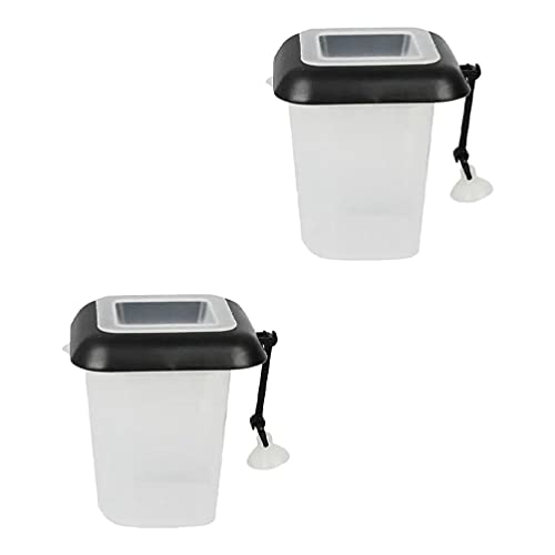 Hemoton 2 Piezas Acuario Pecera Alimentador Gusano Rojo Acuario Pecera Anillo Alimentador Flotante Tubular Alimentador de Peces Succionador de Cobre Gusano Cono Herramienta de