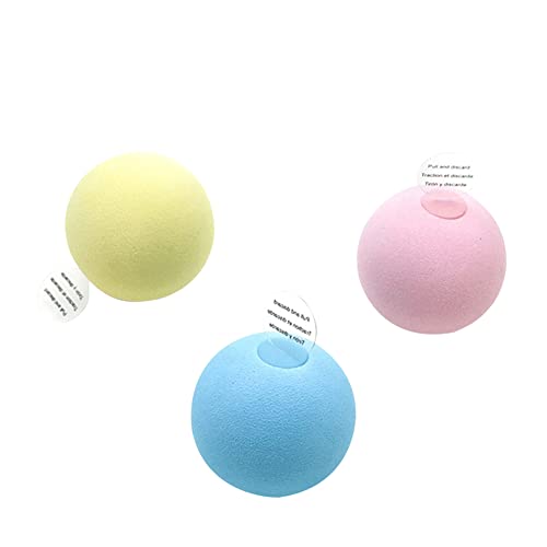 Herbests Juguetes Interactivos Gatos, 3 Piezas Pelota de Juguete Interactiva para Gatos con Sonidos de Animales Simulados, Juguete de Pelota para Mascotas, Gatillo Inteligente para Cachorros y Gatos
