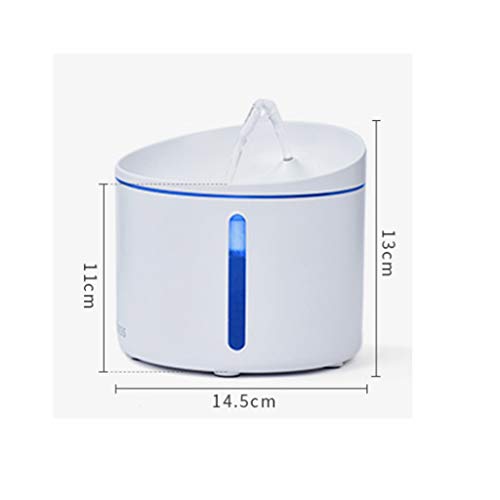 HFDGDFK Dispensador de Agua automática automática de 1 litro, alimentador de Agua silencioso móvil, diseño Blanco