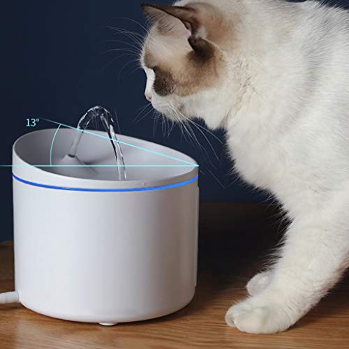 HFDGDFK Dispensador de Agua automática automática de 1 litro, alimentador de Agua silencioso móvil, diseño Blanco