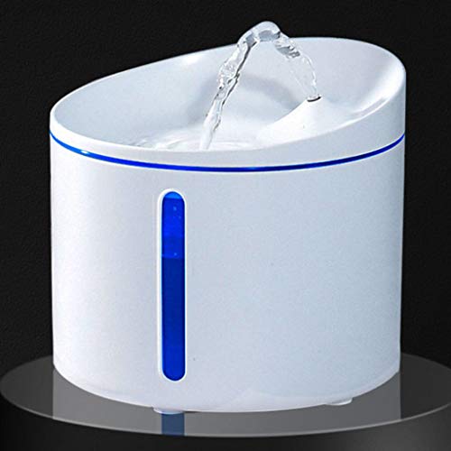 HFDGDFK Dispensador de Agua automática automática de 1 litro, alimentador de Agua silencioso móvil, diseño Blanco