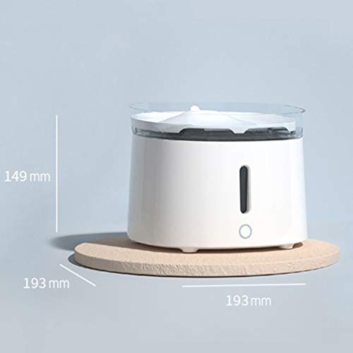 HFDGDFK Dispensador de Agua de Agua 2L, dispensador de Agua de Filtro, alimentador de Agua circulante automático, Bomba de Agua inalámbrica