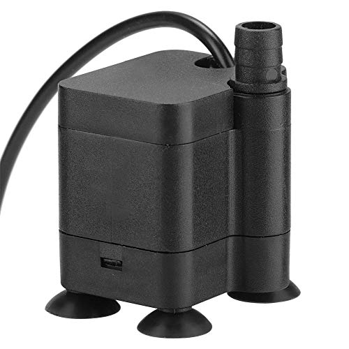Hffheer Mini Bomba de Agua para Acuario Bomba Sumergible Bomba de circulación de Acuario con Puerto USB para Fuente Acuario Tanque de Peces Circulación Fresca