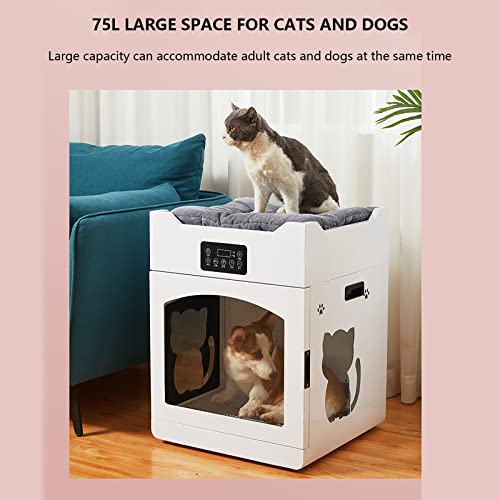 HGML Secador de Pelo para Mascotas, Caja de Secado por Mascotas, soplador de Belleza Inteligente Profesional, Seguridad cómoda y Conveniente, silencioso Secado rápido Sec 500x490x665mm