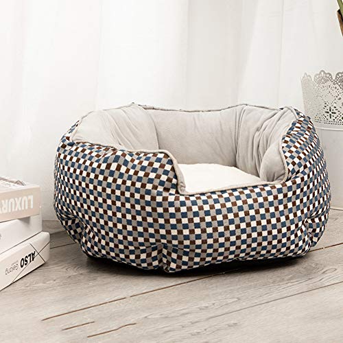 HHzha Camas De Perro Camitas para Perritos CóModo Suave Cama Perro Mediano Lavable Calor Cama para Perros Medianos For Mascotas Perros Gato Perro Light Blue