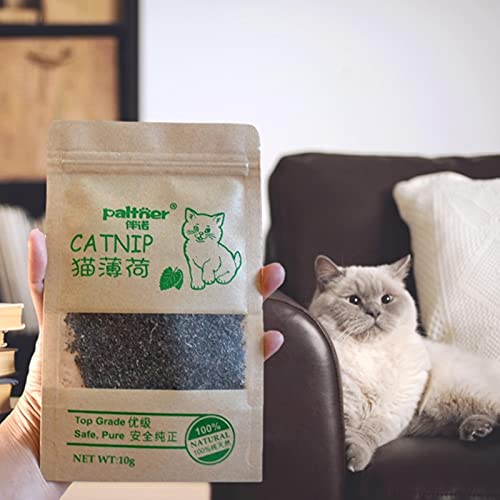 Hierba gatera, bolsa de hierba gatera natural orgánica, premium, juguete para gatos, suplemento de vitaminas, protege el estómago del gato, mantiene a las mascotas sanas y no tóxicas