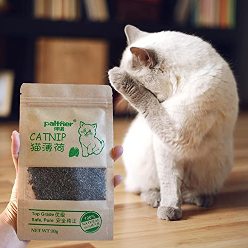 Hierba gatera, bolsa de hierba gatera natural orgánica, premium, juguete para gatos, suplemento de vitaminas, protege el estómago del gato, mantiene a las mascotas sanas y no tóxicas