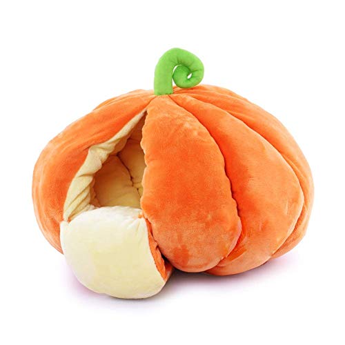 HIGHKAS Iglú de Cama Tipo Cueva para Gatos, Cama cálida para Gatitos con cojín Desmontable, Saco de Dormir para Gatos, casa semicerrada para Gatos, Lavable, Cama para Mascotas, Nido para Gatos S