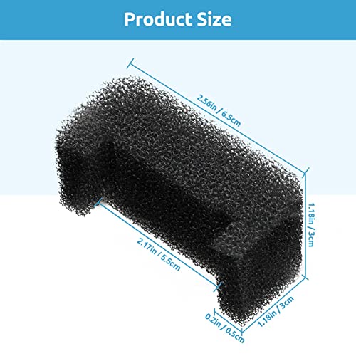 Hitburu Filtros Fuente Gatos, Pet Water Fountain, 4pcs Filtros Espuma para Dispensador Agua Mascotas, Filtro De Espuma De Repuesto para Fuente De Agua De Gato Y Perro