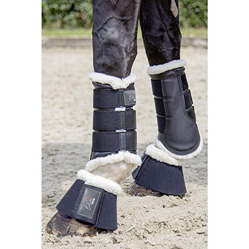 HKM 8585 - Polainas anatómicas (Forro de Peluche, Piel sintética, Talla L), Color Gris