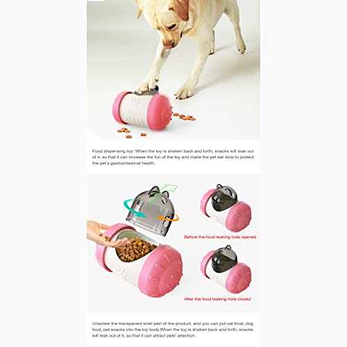 HKUJG Bola De Comida para Perros,Juguetes Dispensadores De Alimentos para Mascotas,Bola Dispensadora De Golosinas para Perros Y Mascotas,Juguetes para Perros Y Gatos,Blue