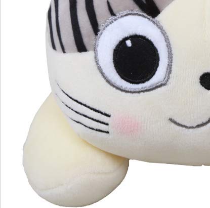 HLJZK Cat Plush Toy Girl Cute Cute Pillow Doll Doll Doll Cat Birthday Gift Round Eye 75Cm