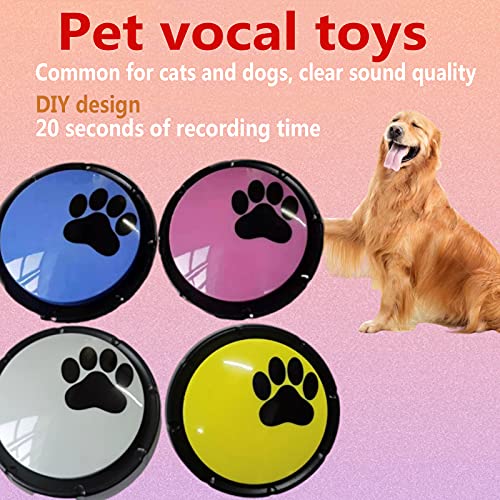Hmpet Botones Parlantes Perros,Botones para Perros Comunicarse,Botón De Conversación Grabable,Volumen 80Db, Set De 3,para Entrenar A Tu Cachorropara