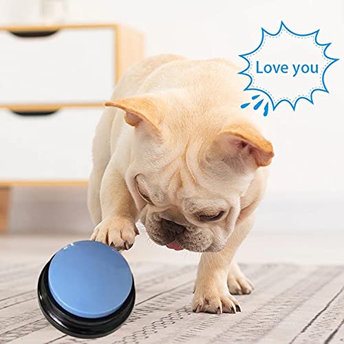 Hmpet Campanas de Entrenamiento para Perros,4 Pcs Botones Parlantes para Perros,Juguetes Interactivos,para Entrenar A Tu Cachorropara