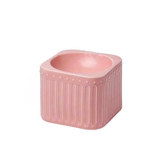 HNSYYUEYOU Cuenco Gato Cerámica Mascota tazón Azul pequeño Mascota Perro Comida Cuenco Romano Alto pie Anti-volcado Gatos y Perros Comiendo y Bebiendo Comida para Beber Tazón Mascotas (Color : J)