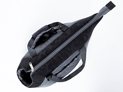Hobbydog Bolsa de Transporte para Perros y Gatos, Talla 3, Grafito/Rayas Negras