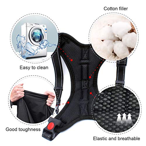 Hollyde Arnés para Perro de Reflectante, Ajustable Arnés de Perro Oxford Nylon Durable para Caminar y Entrenar (M)