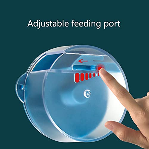 Holzsammlung - Alimentador automático Inteligente para Peces de Acuario, Alimentador con Temporizador de Tanque de Acuario, Dispensador De Alimentos para Peces Programable, Básico (Azul)