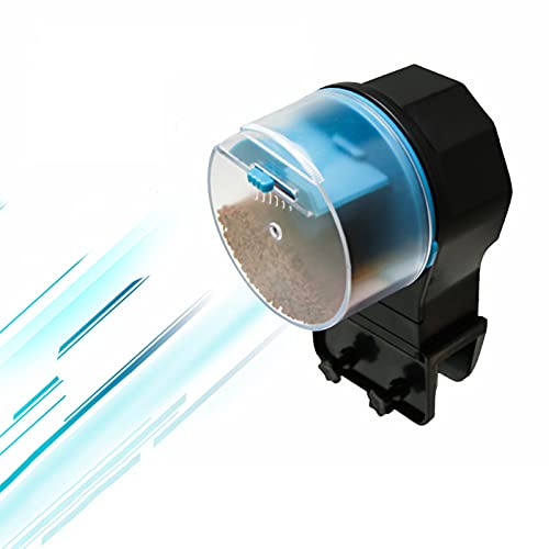 Holzsammlung - Alimentador automático Inteligente para Peces de Acuario, Alimentador con Temporizador de Tanque de Acuario, Dispensador De Alimentos para Peces Programable, Básico (Azul)