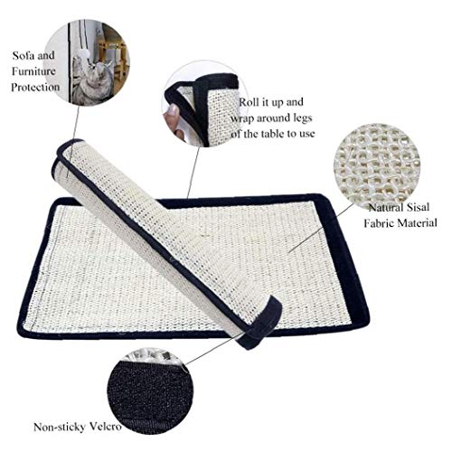 hong Wu Junta Rascador Gato Rascador Molienda Garra Mat práctica Muebles Sofá Protección Escudo Pad (Modelo de uñas)