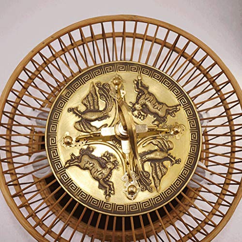 Hong Yi Fei-Shop Jaula Pájaros Jaula de pájaros de Material de bambú con Gancho for Uso en Interiores y Exteriores Jaula de pájaros de Estilo Chino de Villa de Estilo Chino Vintage Jaula