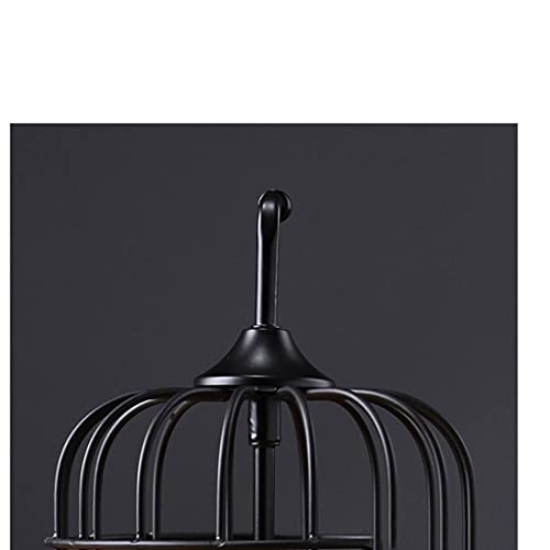 Hong Yi Fei-Shop Jaula Pájaros La Jaula de pájaros de Hierro Forjado Creativo Retro con Asas, Accesorios de cúpula, jaulas de Aves se Pueden Usar en Interiores y Exteriores Jaula (Size : A)