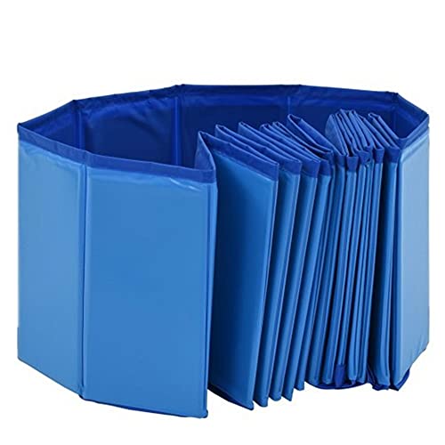 Hoom Piscina Plegable para Perros Gatos Bañera Portátil para Mascotas Plegable PVC Antideslizante y Resistente al Desgaste (120 * 30CM)