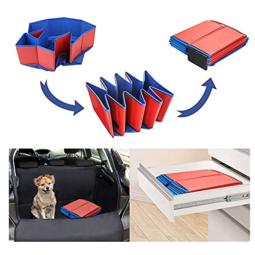 Hoom Piscina Plegable para Perros Gatos Bañera Portátil para Mascotas Plegable PVC Antideslizante y Resistente al Desgaste (120 * 30CM)